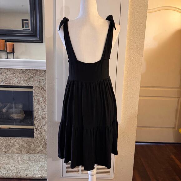 NWT Tuckernuck Stillwater The Label Linen Blend Tiered Shoulder Tie Mini Dress M - Picture 3 of 7